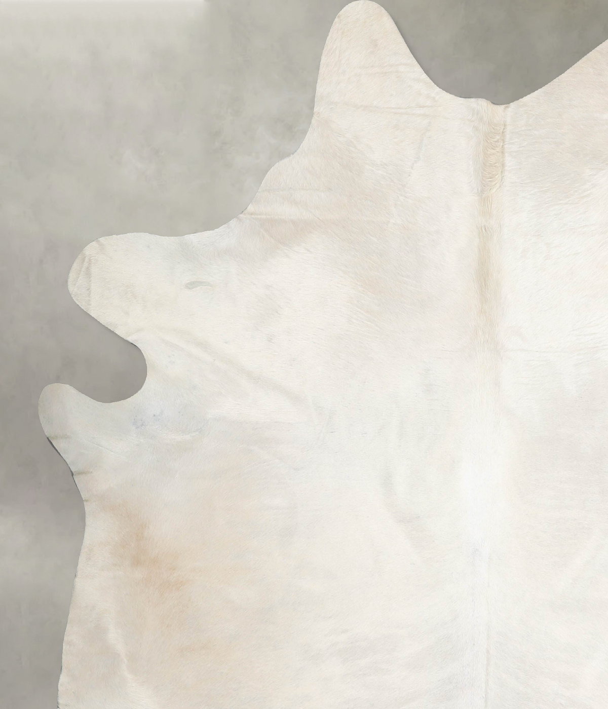 Solid White X-Large Brazilian Cowhide Rug 7'5"H x 6'8"W #A54495 by Hudson Hides