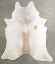Grey with Beige XX-Large Brazilian Cowhide Rug 8'9"H x 7'10"W #A54498 by Hudson Hides