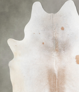 Grey with Beige XX-Large Brazilian Cowhide Rug 8'9"H x 7'10"W #A54498 by Hudson Hides