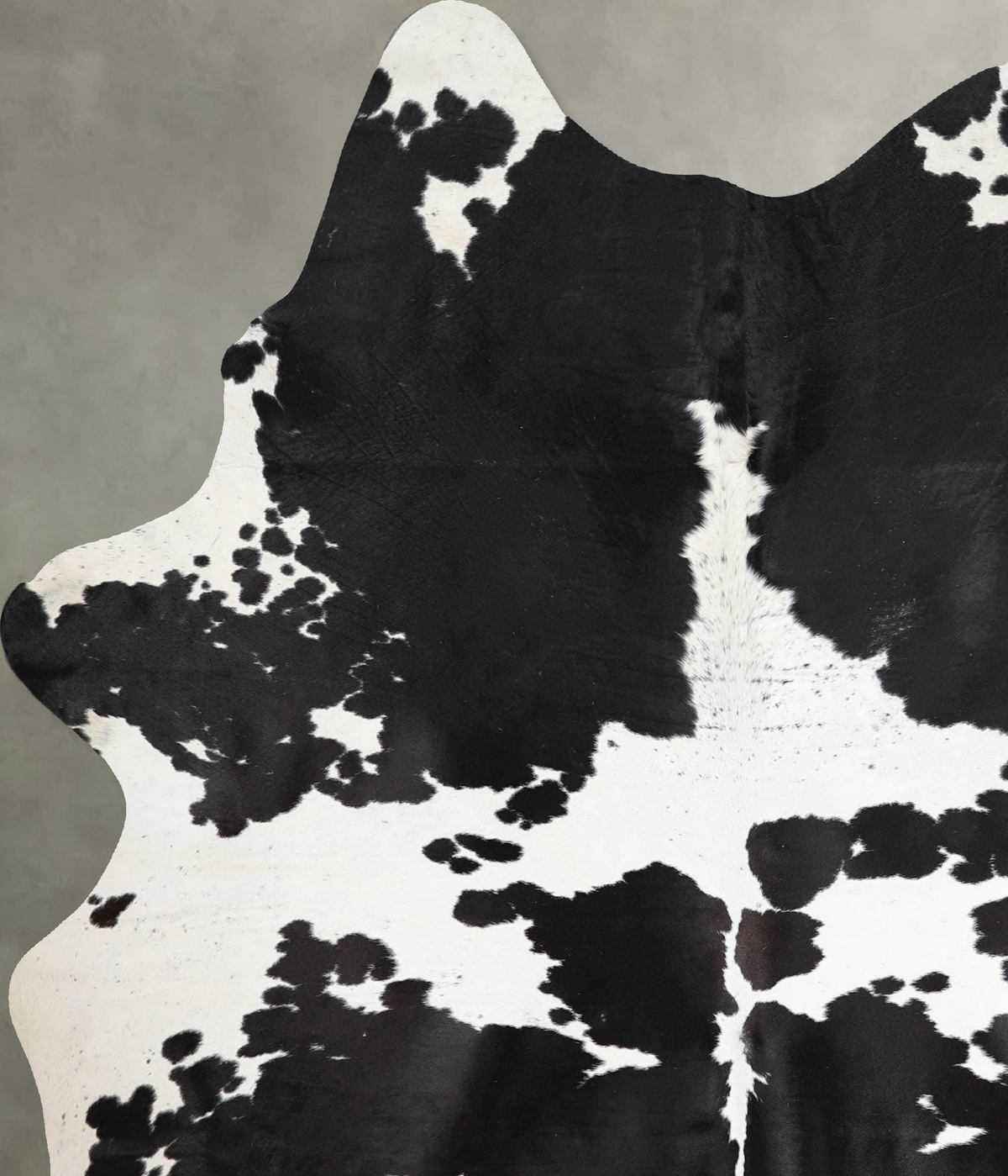 Black and White X-Large Brazilian Cowhide Rug 7'0"H x 5'9"W #A54502 by Hudson Hides
