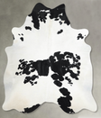 Black and White X-Large Brazilian Cowhide Rug 6'11"H x 5'10"W #A54504 by Hudson Hides