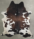 Chocolate and White XX-Large Brazilian Cowhide Rug 8'5"H x 6'6"W #A54505 by Hudson Hides