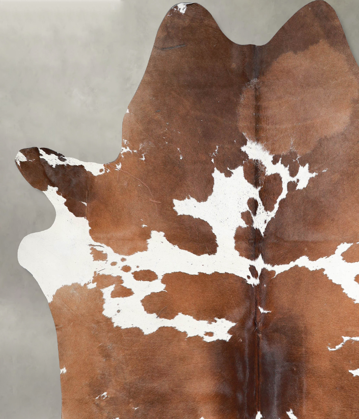 Chocolate and White X-Large Brazilian Cowhide Rug 7'1"H x 6'4"W #A54506 by Hudson Hides
