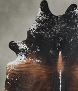 Salt and Pepper Brown XX-Large Brazilian Cowhide Rug 8'4"H x 6'10"W #A54509 by Hudson Hides