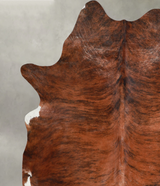 Medium Brindle XX-Large Brazilian Cowhide Rug 8'3"H x 7'3"W #A54510 by Hudson Hides