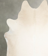 Ivory with Beige XX-Large Brazilian Cowhide Rug 7'7"H x 7'2"W #A54511 by Hudson Hides