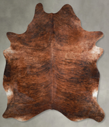 Medium Brindle XX-Large Brazilian Cowhide Rug 8'3"H x 6'2"W #A54515 by Hudson Hides