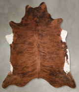 Medium Brindle XX-Large Brazilian Cowhide Rug 7'9"H x 6'11"W #A54517 by Hudson Hides