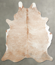 Beige X-Large Brazilian Cowhide Rug 7'8"H x 6'4"W #A54518 by Hudson Hides