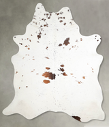 Brown and White Regular XX-Large Brazilian Cowhide Rug 8'2"H x 6'8"W #A54519 by Hudson Hides