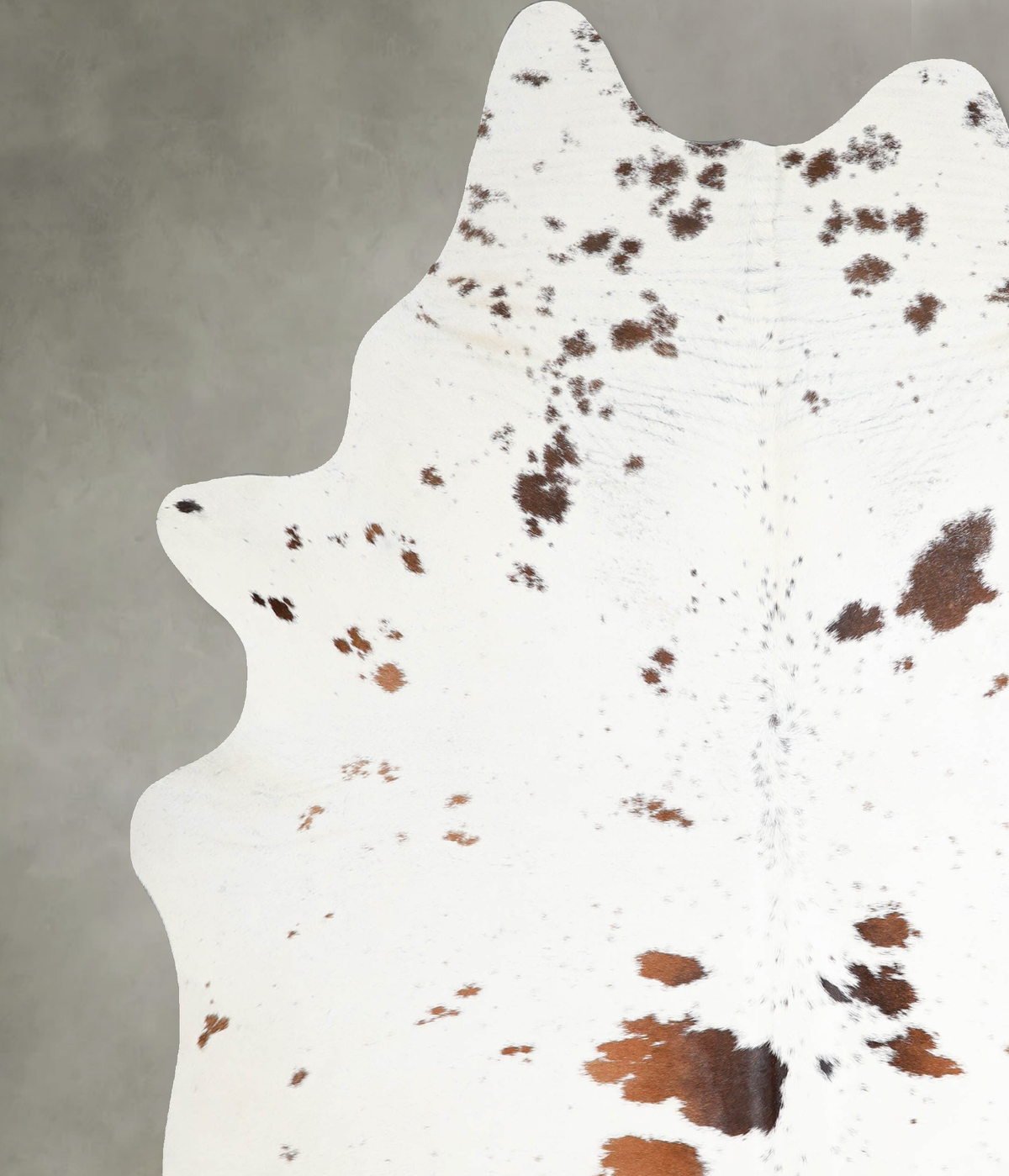 Brown and White Regular XX-Large Brazilian Cowhide Rug 8'2"H x 6'8"W #A54519 by Hudson Hides
