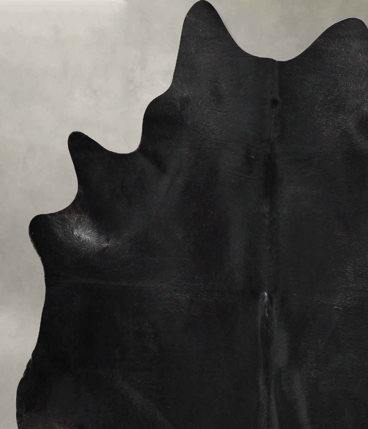 Solid Black XX-Large Brazilian Cowhide Rug 7'11"H x 7'2"W #A54521 by Hudson Hides