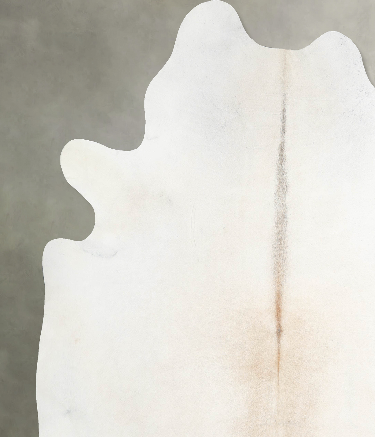 Ivory with Beige XX-Large Brazilian Cowhide Rug 7'9"H x 6'9"W #A54522 by Hudson Hides