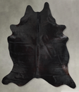 Solid Black XX-Large Brazilian Cowhide Rug 8'5"H x 7'3"W #A54524 by Hudson Hides