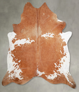 Brown and White XX-Large Brazilian Cowhide Rug 8'3"H x 7'6"W #A54526 by Hudson Hides