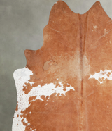Brown and White XX-Large Brazilian Cowhide Rug 8'3"H x 7'6"W #A54526 by Hudson Hides