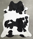 Black and White XX-Large Brazilian Cowhide Rug 7'6"H x 6'9"W #A54527 by Hudson Hides