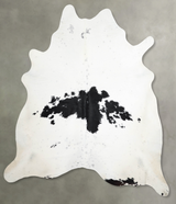 Black and White XX-Large Brazilian Cowhide Rug 8'3"H x 7'8"W #A54535 by Hudson Hides
