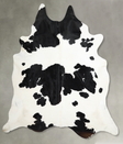 Black and White XX-Large Brazilian Cowhide Rug 8'2"H x 7'8"W #A54537 by Hudson Hides