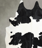 Black and White XX-Large Brazilian Cowhide Rug 8'2"H x 7'8"W #A54537 by Hudson Hides