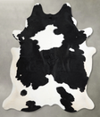 Black and White XX-Large Brazilian Cowhide Rug 7'7"H x 6'9"W #A54539 by Hudson Hides