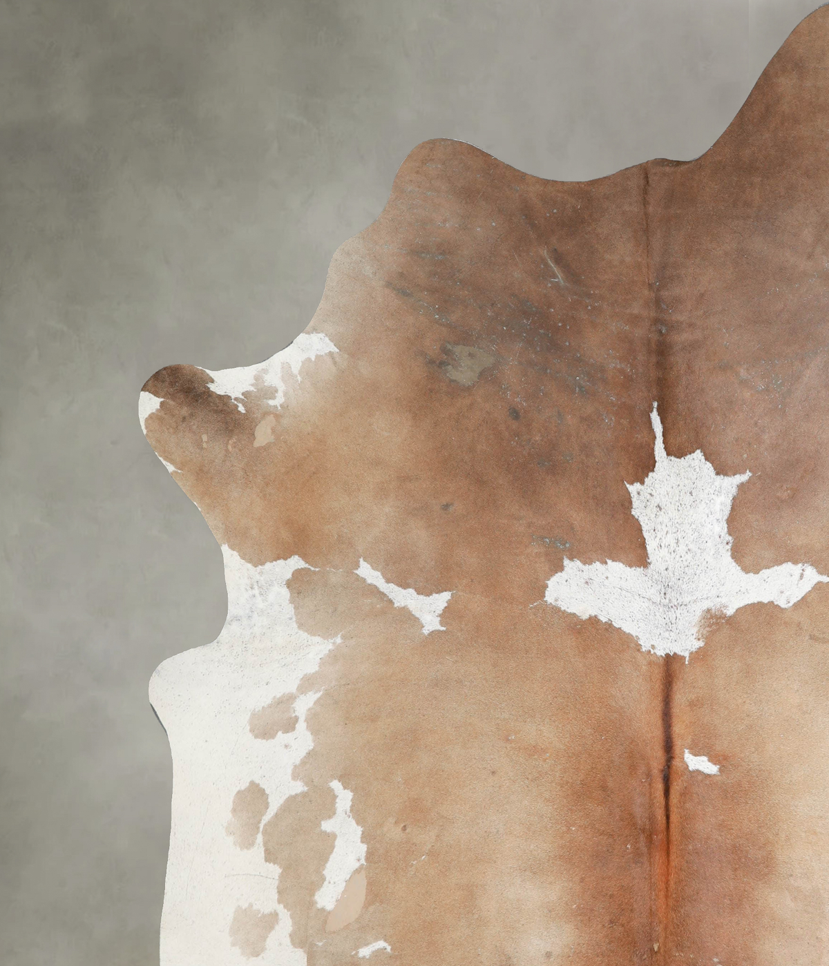 Brown and White XX-Large Brazilian Cowhide Rug 8'4"H x 7'2"W #A54541 by Hudson Hides