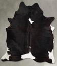Chocolate and White XX-Large Brazilian Cowhide Rug 8'0"H x 6'7"W #A54542 by Hudson Hides