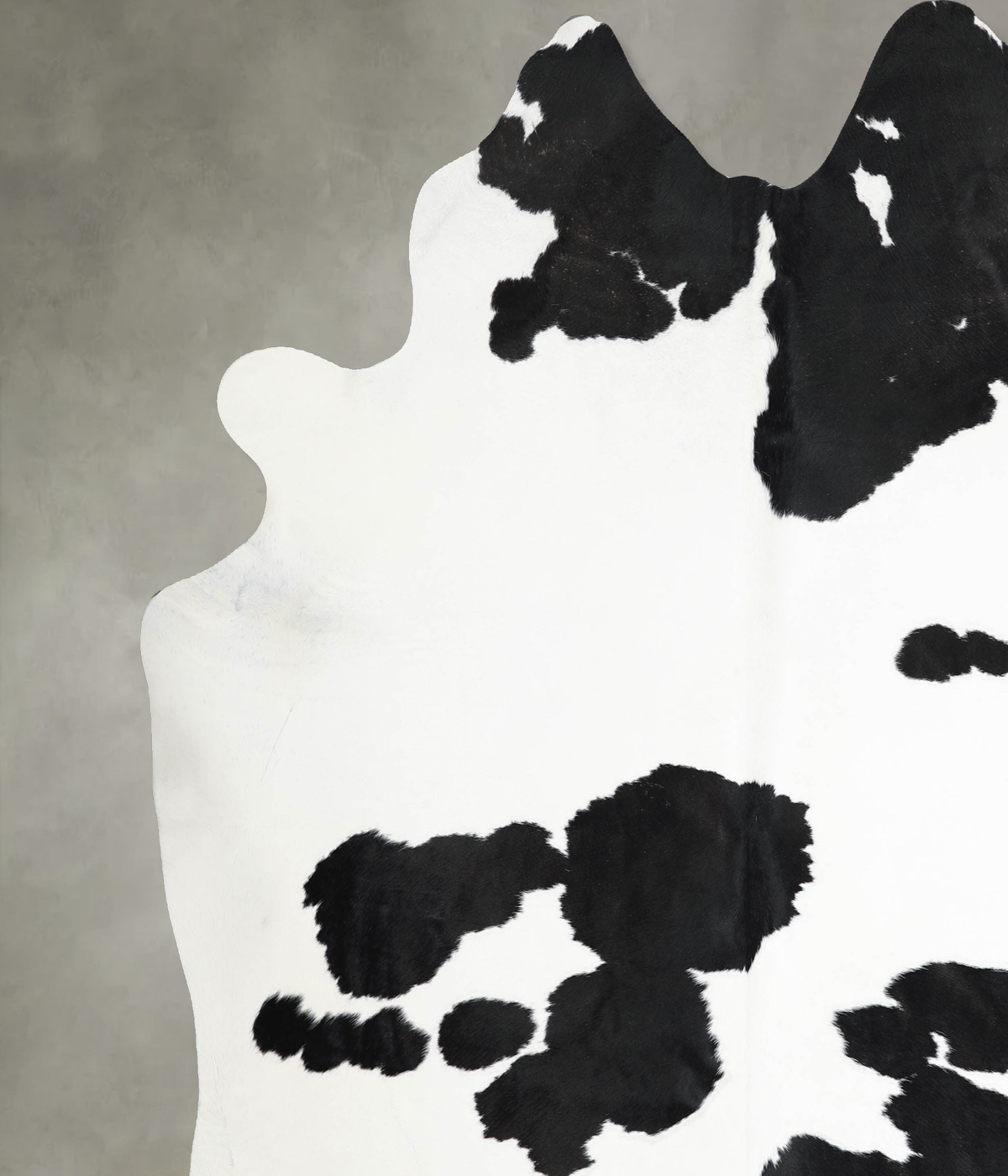 Black and White XX-Large Brazilian Cowhide Rug 8'2"H x 7'9"W #A54546 by Hudson Hides