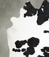 Black and White XX-Large Brazilian Cowhide Rug 8'2"H x 7'9"W #A54546 by Hudson Hides