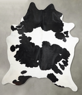 Black and White XX-Large Brazilian Cowhide Rug 8'4"H x 6'11"W #A54547 by Hudson Hides