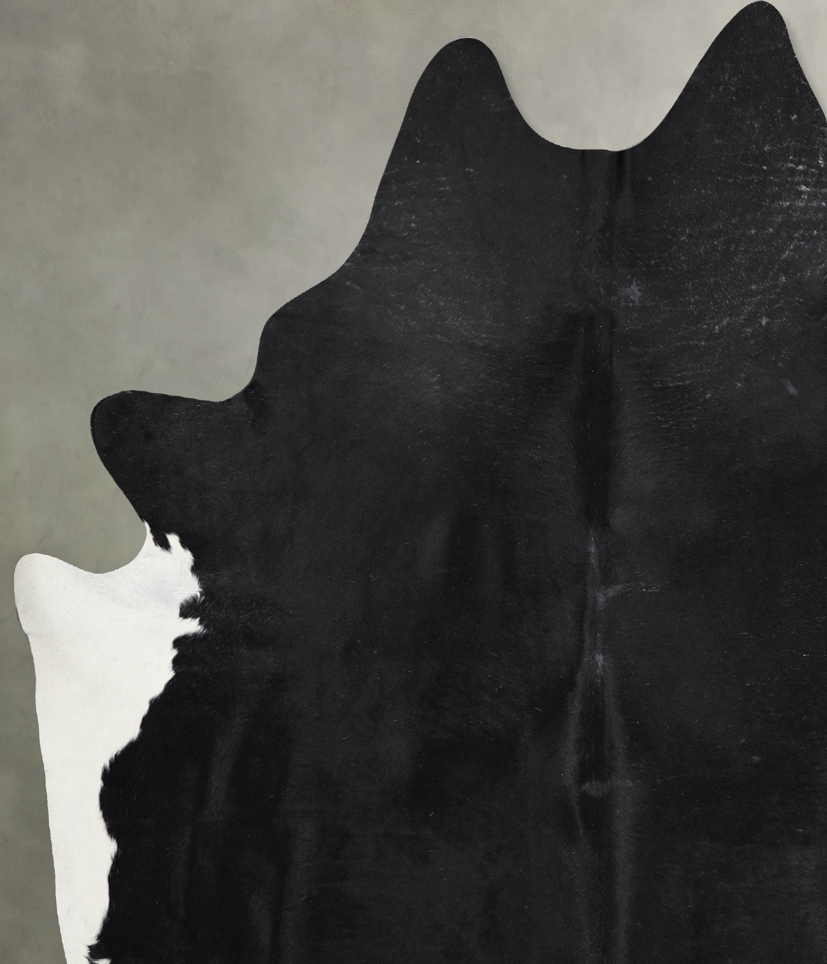 Solid Black XX-Large Brazilian Cowhide Rug 8'4"H x 7'0"W #A54549 by Hudson Hides
