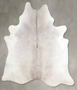 Grey with Beige X-Large Brazilian Cowhide Rug 7'7"H x 6'7"W #A54551 by Hudson Hides