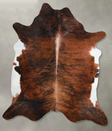Dark Brindle XX-Large Brazilian Cowhide Rug 7'3"H x 6'11"W #A54553 by Hudson Hides