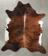Dark Brindle XX-Large Brazilian Cowhide Rug 7'3"H x 6'11"W #A54553 by Hudson Hides