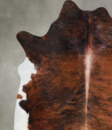 Dark Brindle XX-Large Brazilian Cowhide Rug 7'3"H x 6'11"W #A54553 by Hudson Hides