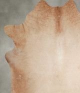 Beige XX-Large Brazilian Cowhide Rug 8'2"H x 7'2"W #A54560 by Hudson Hides
