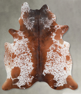 Salt and Pepper Brown X-Large Brazilian Cowhide Rug 6'11"H x 6'4"W #A54561 by Hudson Hides