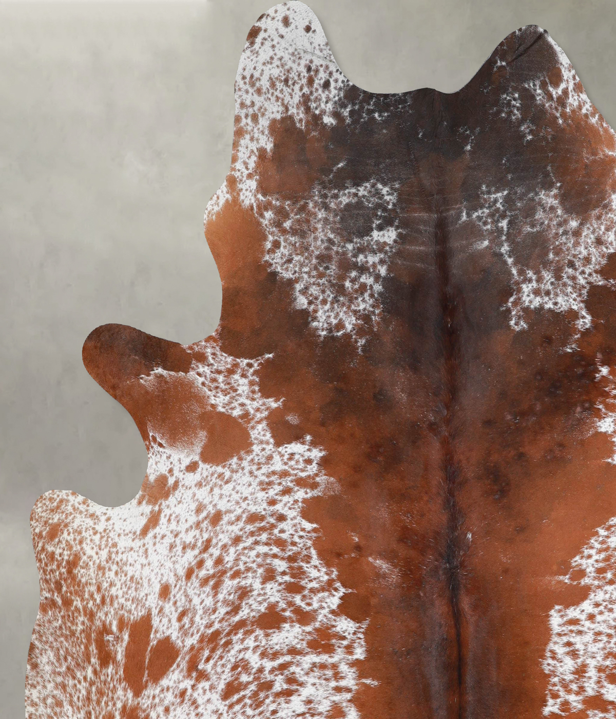 Salt and Pepper Brown X-Large Brazilian Cowhide Rug 6'11"H x 6'4"W #A54561 by Hudson Hides
