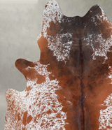 Salt and Pepper Brown X-Large Brazilian Cowhide Rug 6'11"H x 6'4"W #A54561 by Hudson Hides