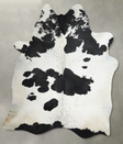 Black and White XX-Large Brazilian Cowhide Rug 8'3"H x 7'1"W #A54568 by Hudson Hides