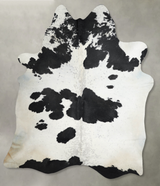 Black and White XX-Large Brazilian Cowhide Rug 8'3"H x 7'1"W #A54568 by Hudson Hides
