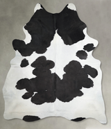 Black and White XX-Large Brazilian Cowhide Rug 8'5"H x 6'6"W #A54569 by Hudson Hides