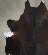 Chocolate XX-Large Brazilian Cowhide Rug 9'0"H x 7'9"W #A54570 by Hudson Hides