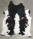 Black and White X-Large Brazilian Cowhide Rug 7'9"H x 6'3"W #A54572 by Hudson Hides