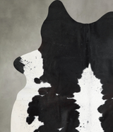 Black and White X-Large Brazilian Cowhide Rug 7'9"H x 6'3"W #A54572 by Hudson Hides