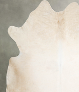 Ivory with Beige XX-Large Brazilian Cowhide Rug 7'7"H x 7'1"W #A54575 by Hudson Hides