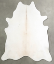 Ivory with Beige X-Large Brazilian Cowhide Rug 6'11"H x 6'7"W #A54577 by Hudson Hides