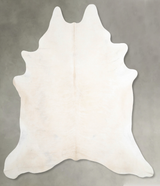 Ivory with Beige XX-Large Brazilian Cowhide Rug 7'6"H x 7'0"W #A54584 by Hudson Hides