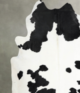 Black and White XX-Large Brazilian Cowhide Rug 8'2"H x 7'9"W #A54587 by Hudson Hides