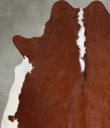 Hereford X-Large Brazilian Cowhide Rug 6'10"H x 6'5"W #A54588 by Hudson Hides